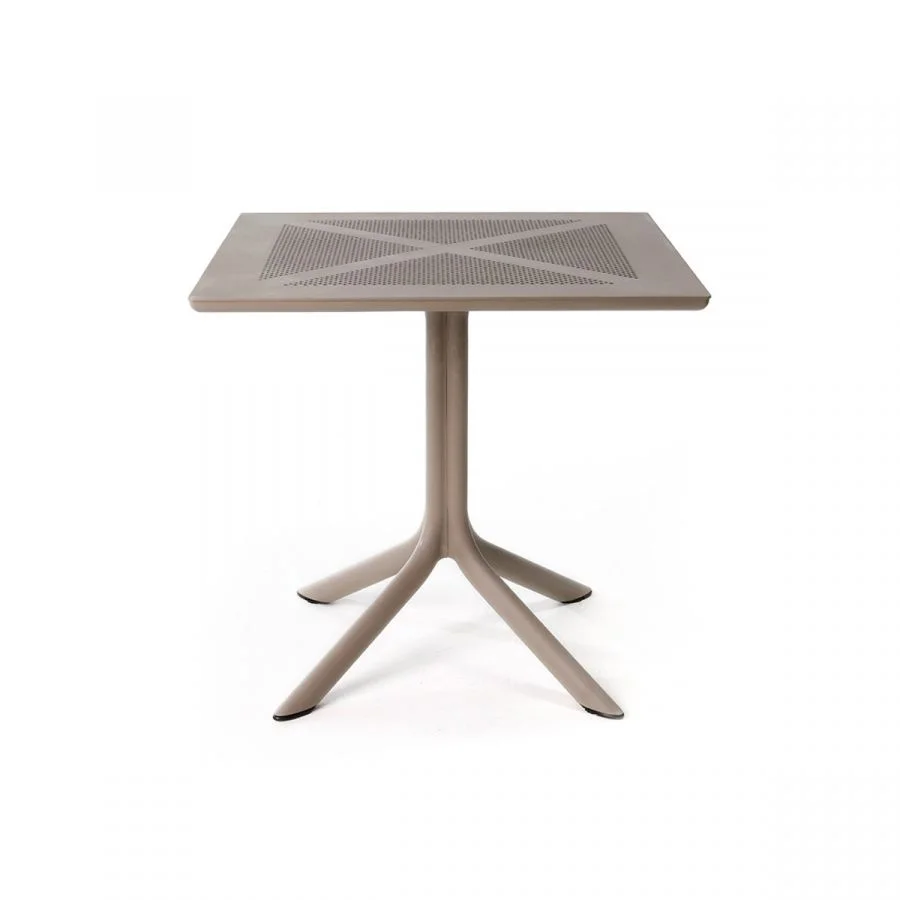 Outdoor Clipx table 80x80 taupe