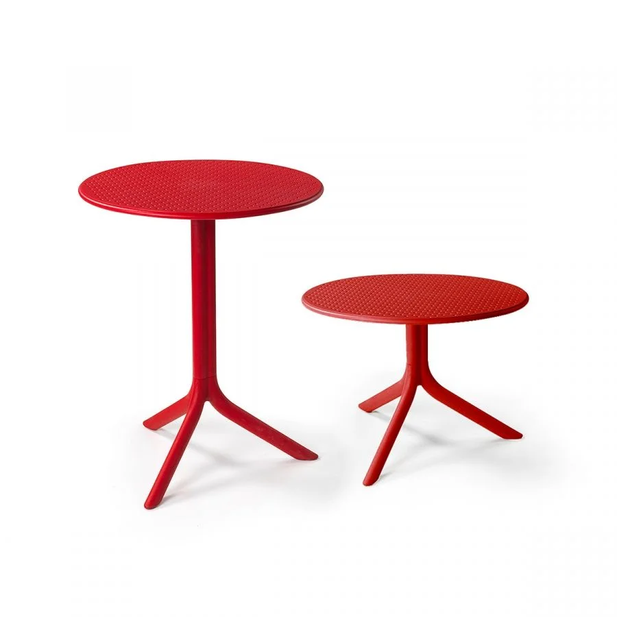 Outdoor Step side table red