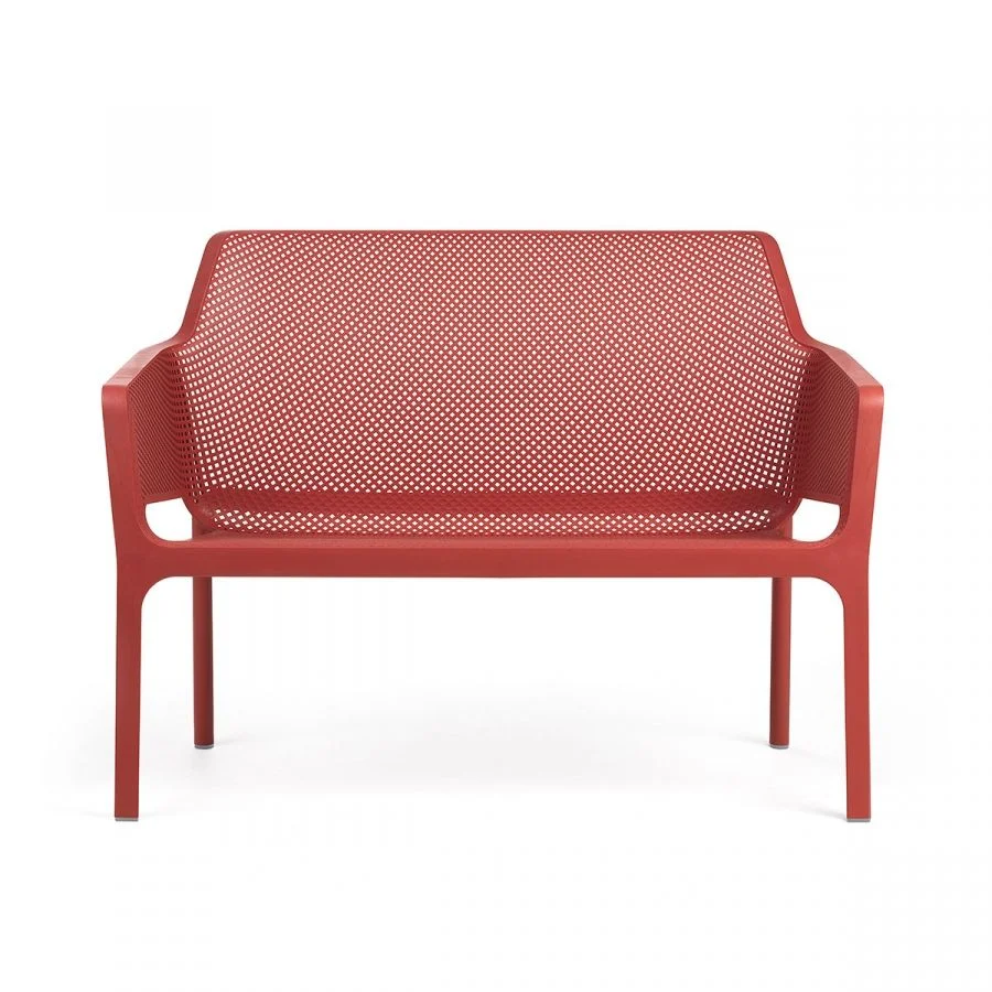 Outdoor Net bench red