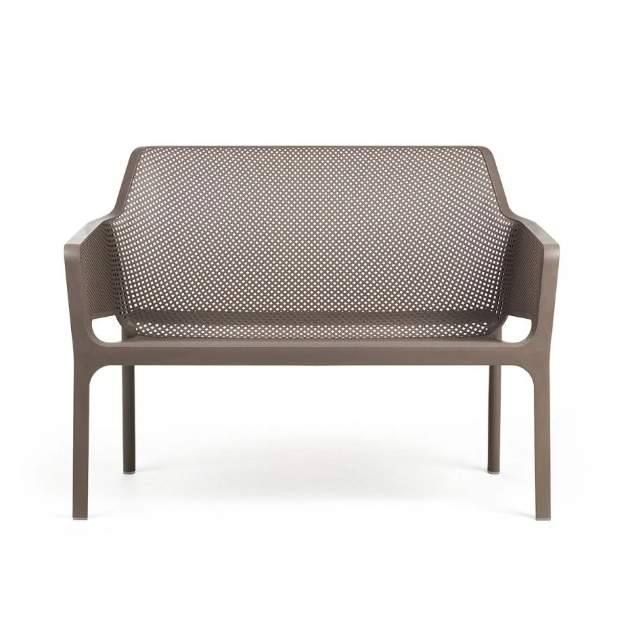 Outdoor Net bench taupe