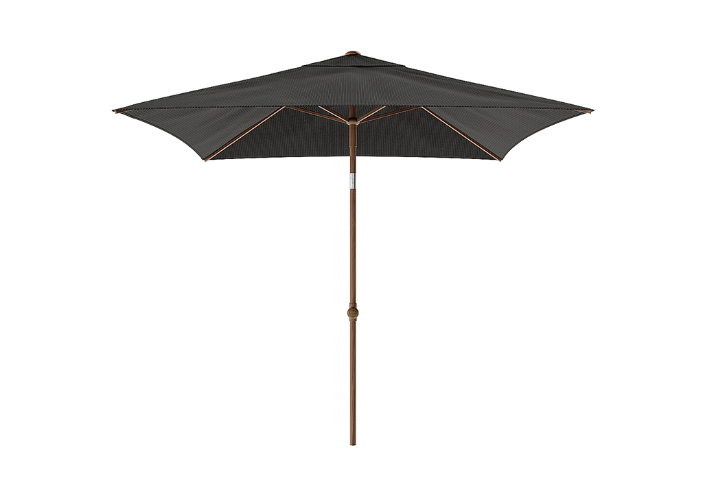 Umbrella Malibu alu teak/speckle 240x240 or round 300