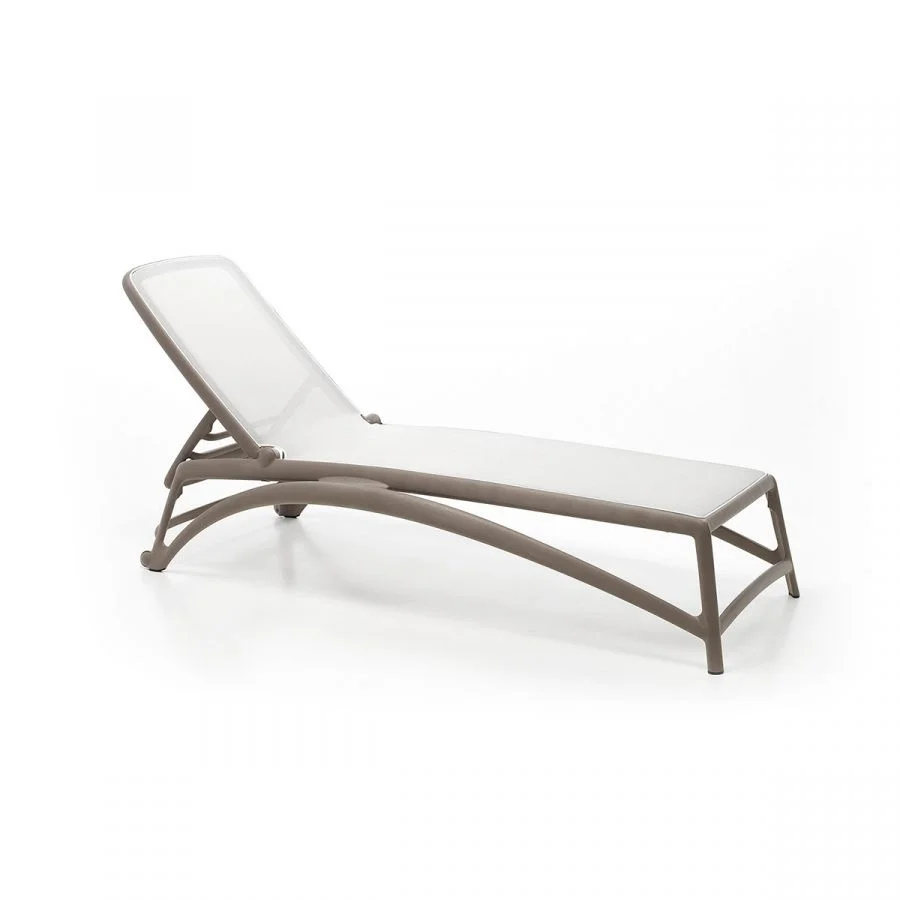 Sunlounger Atlantico taupe/white