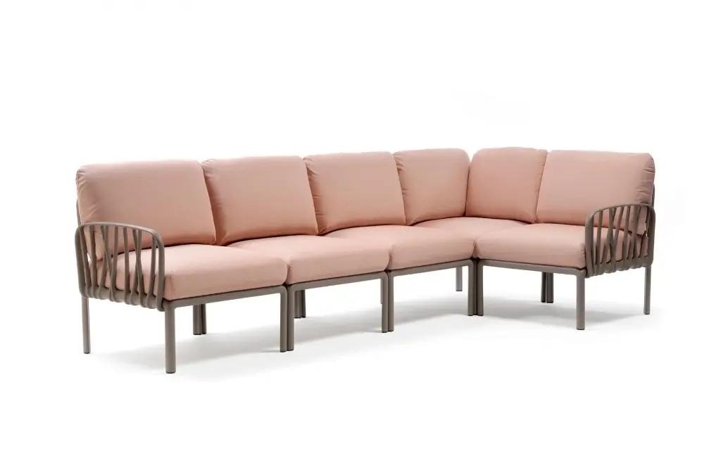 Komodo 5 lounge taupe/pink