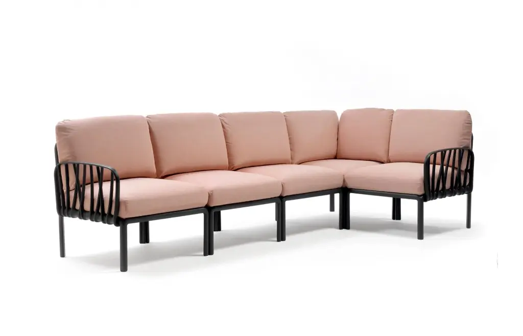 Komodo 5 lounge anthracite/pink