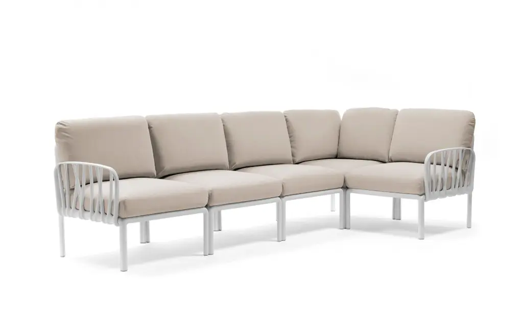 Komodo 5 lounge white/beige sunbrella fabric