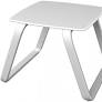 Outdoor side table Vila white