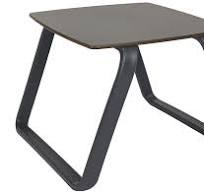 Outdoor side table Vila taupe