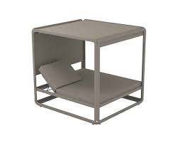 Double sunlounger Ibiza XL alu taupe/fabric taupe 180x200