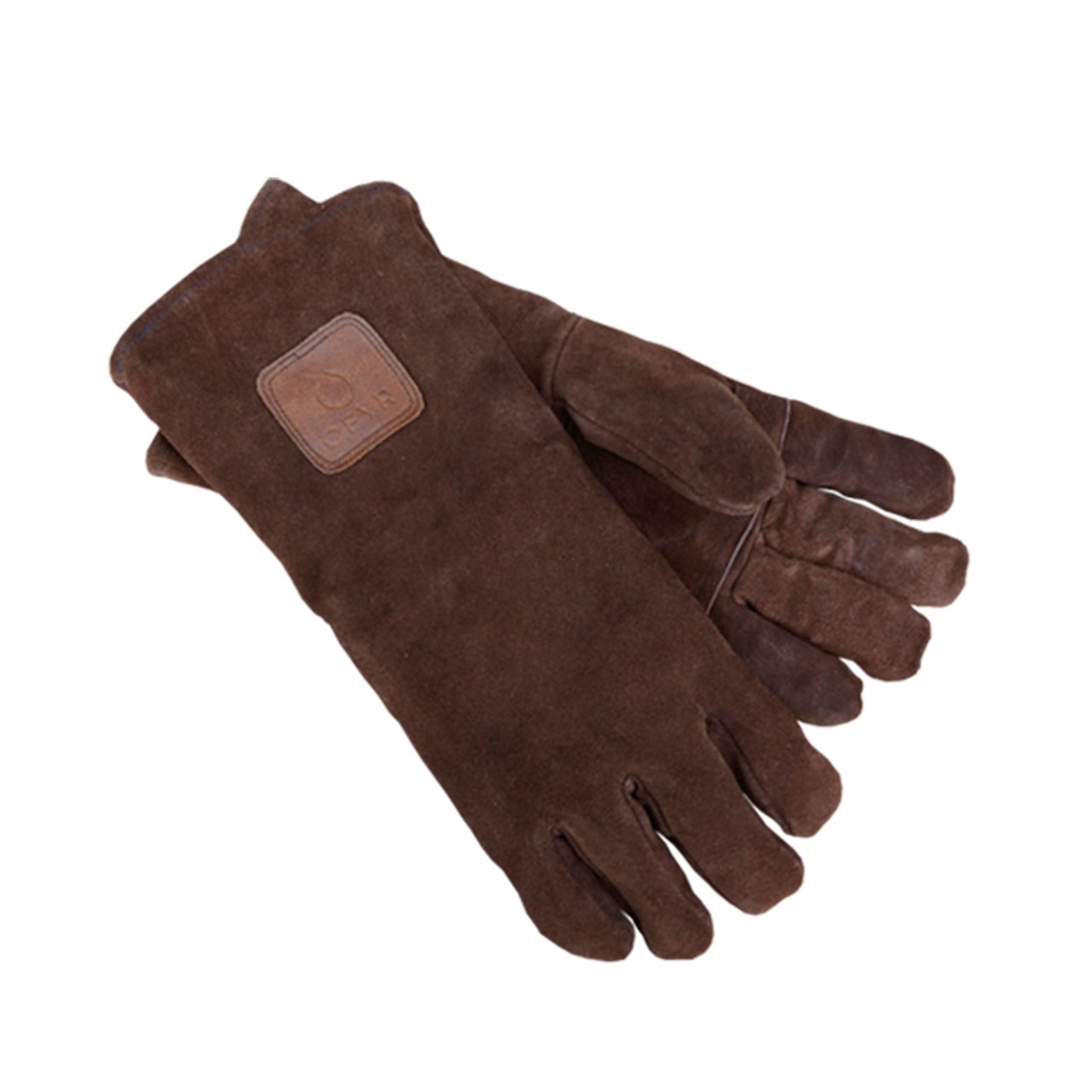 Ofyr leather gloves brown