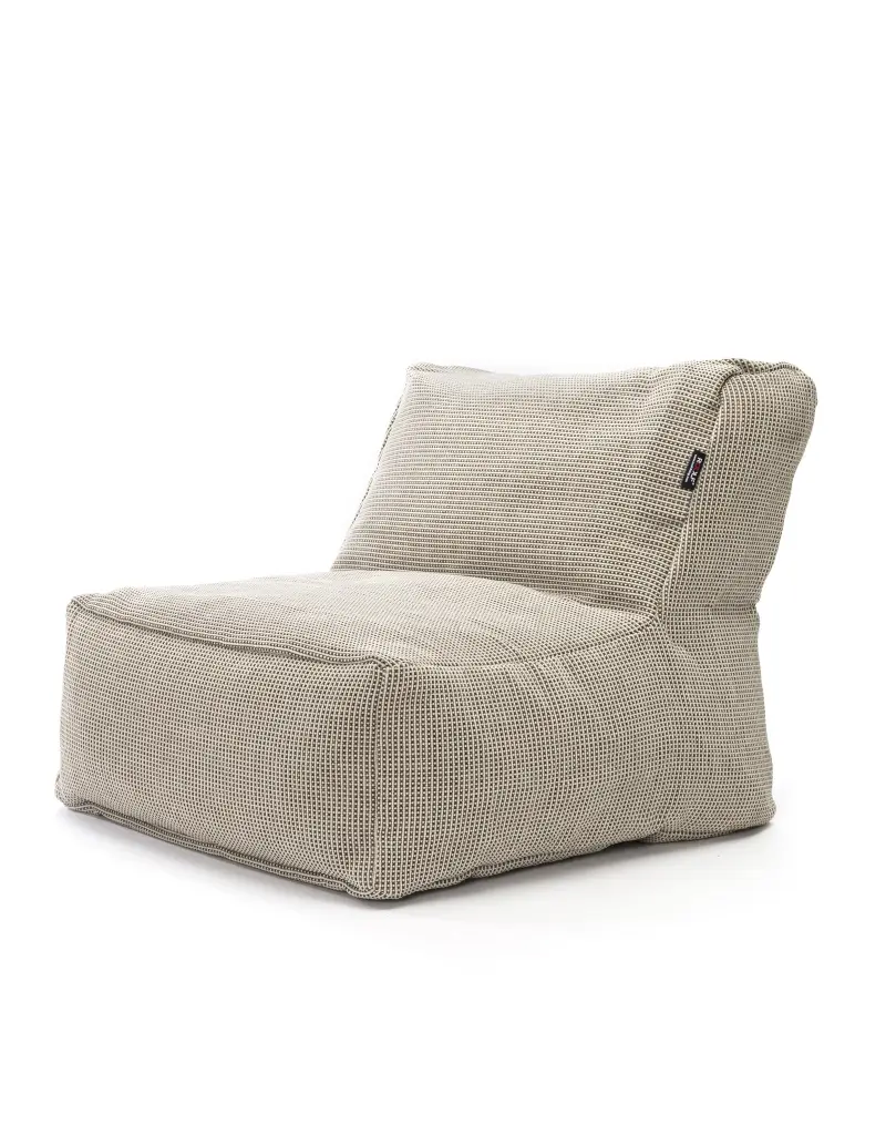 Outdoor pouf Dotty Medium Roolf beige