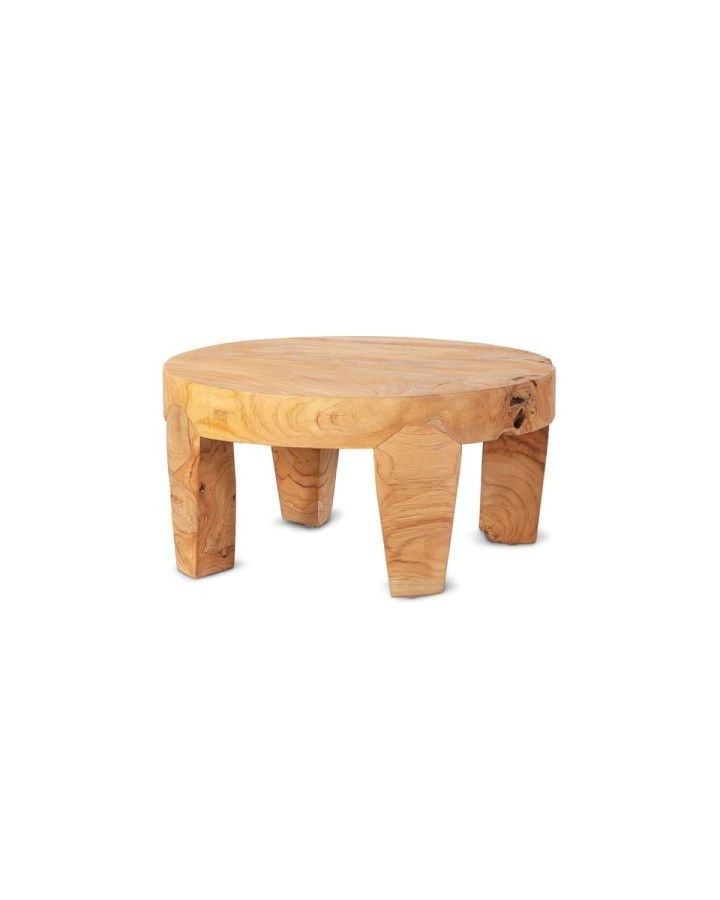 Side table RIVA natural teak round 60cm