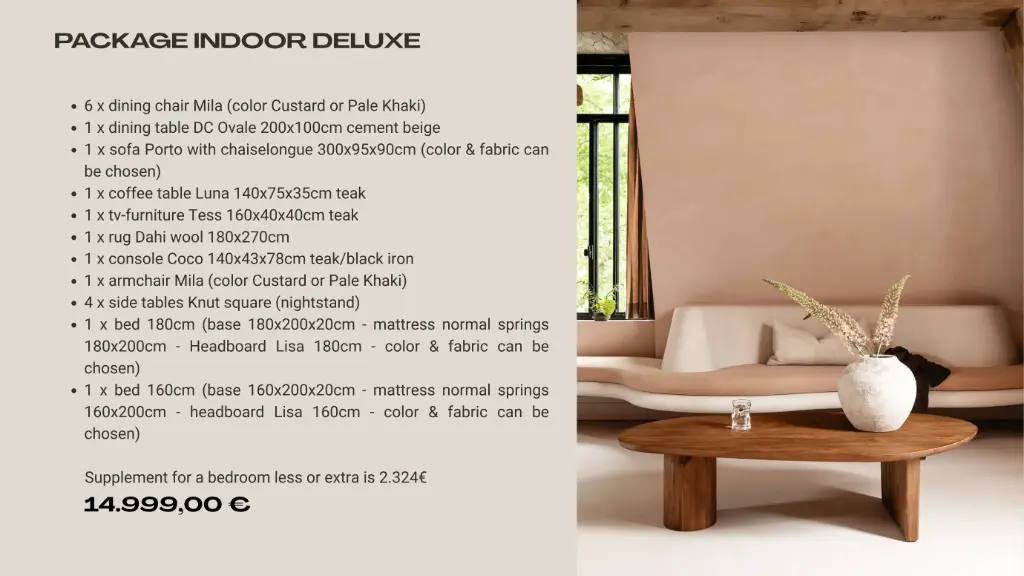 Package indoor Deluxe