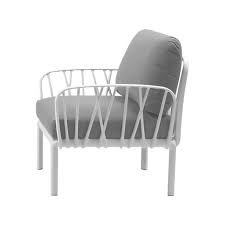 Komodo 1-seater white/grey