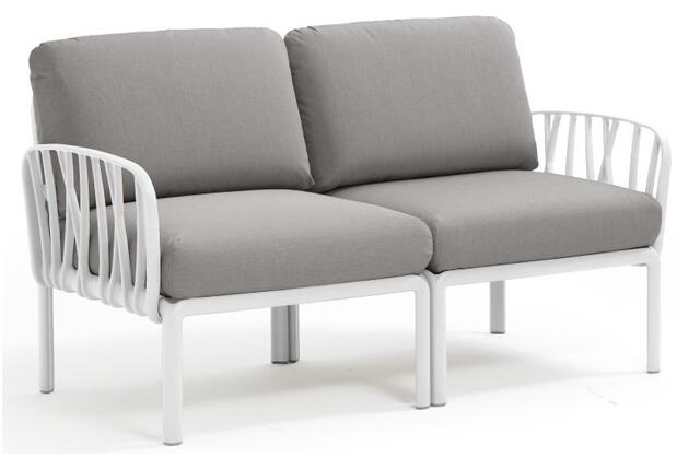 Komodo 2-seater white/grey