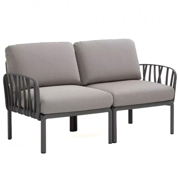 Komodo 2-seater anthracite/grey