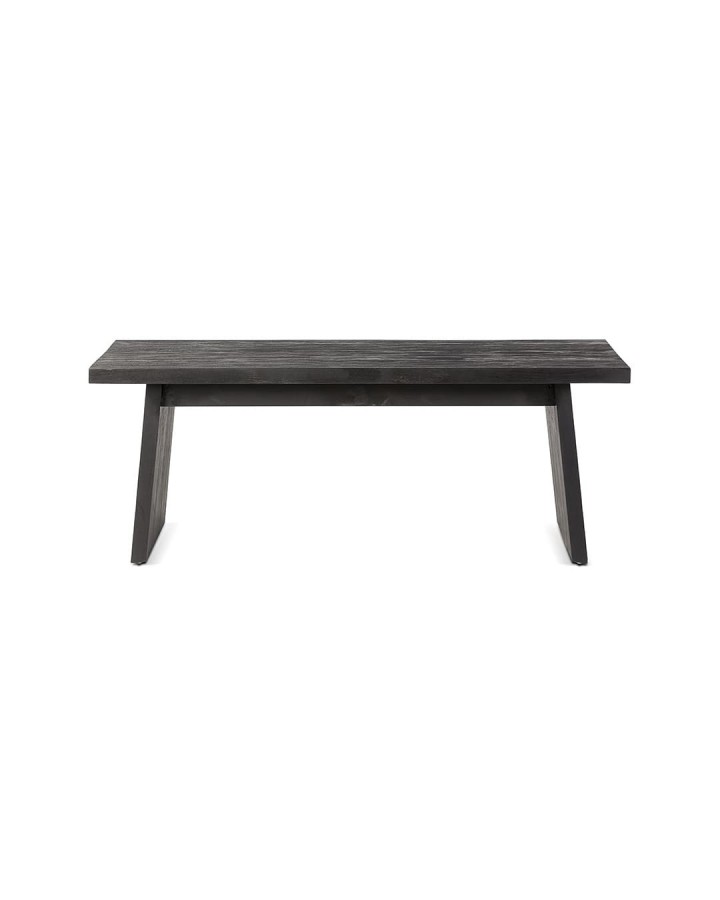 Bench Erosi teak black 110x38cm
