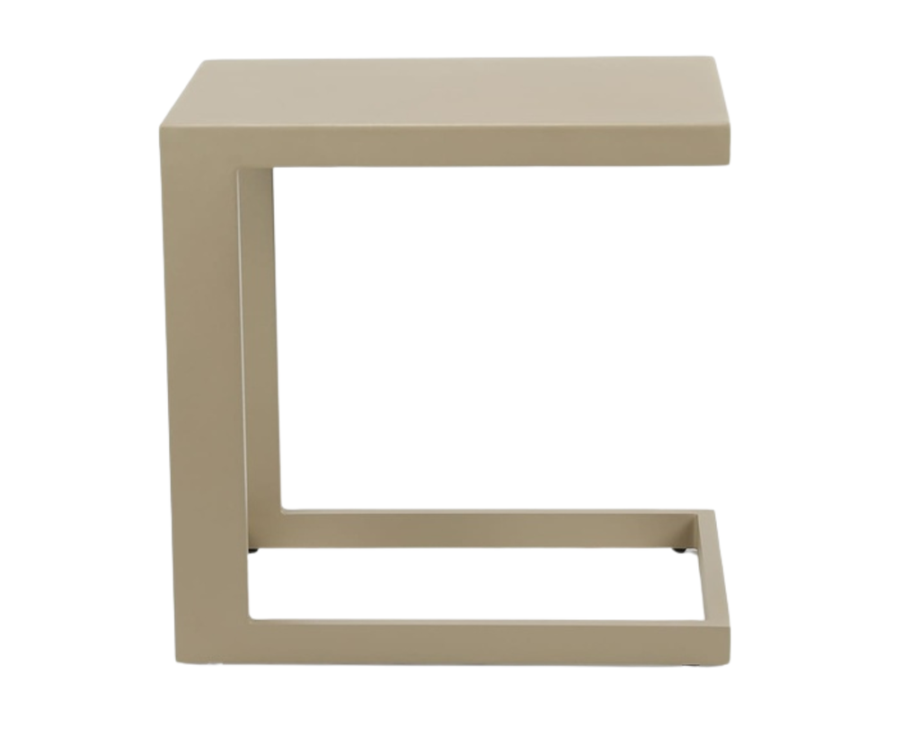 Outdoor side table Sion taupe alu