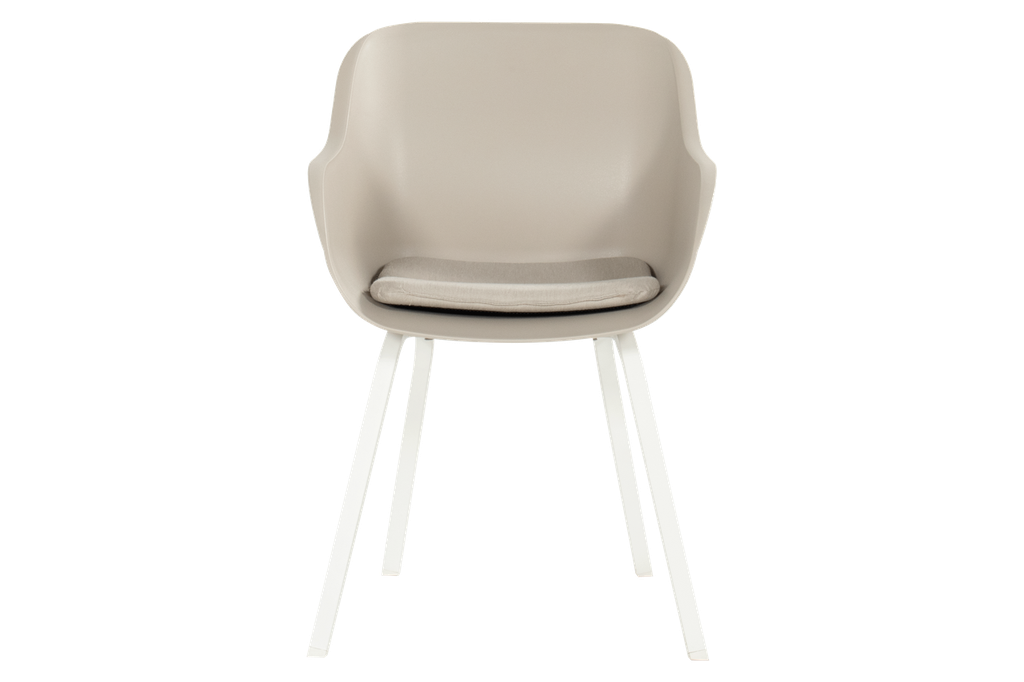 Outdoor chair Le soleil element white legs/taupe