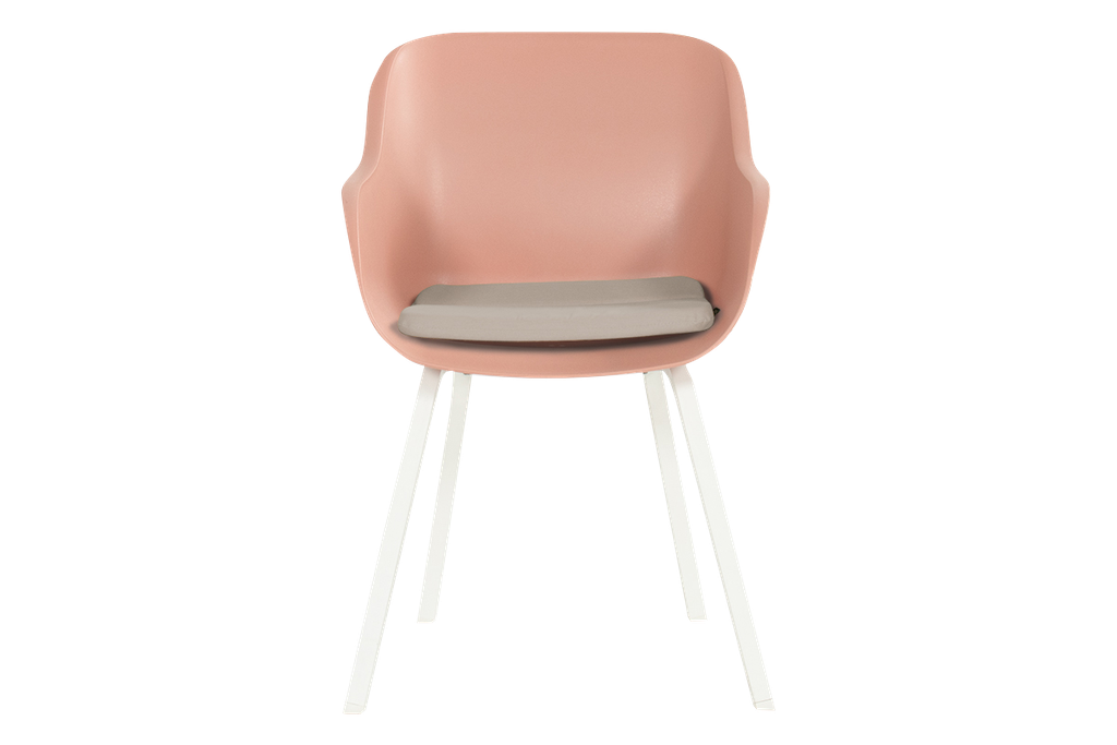 Outdoor chair Le Soleil element white legs/pink