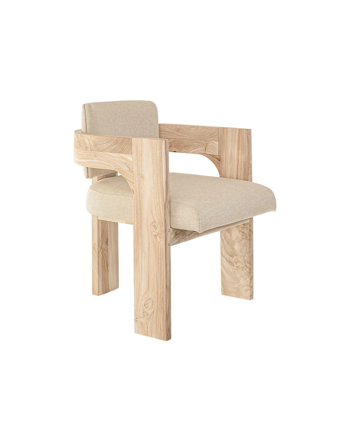Dining chair Kresna teak - beige
