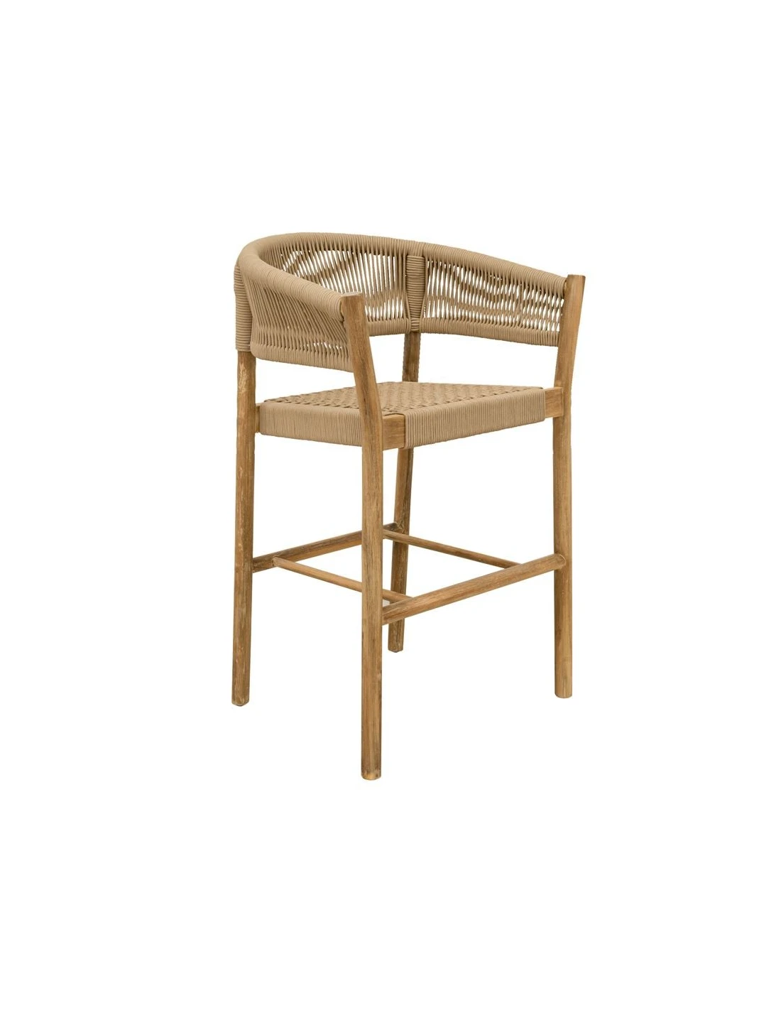 Bar chair Jenita rope taupe