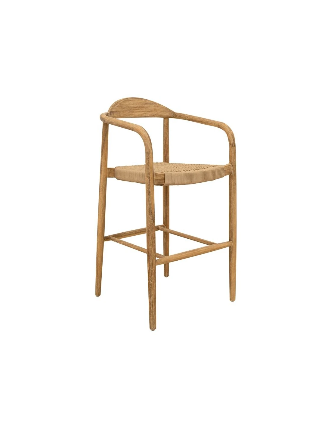 Bar chair Faisal rope taupe