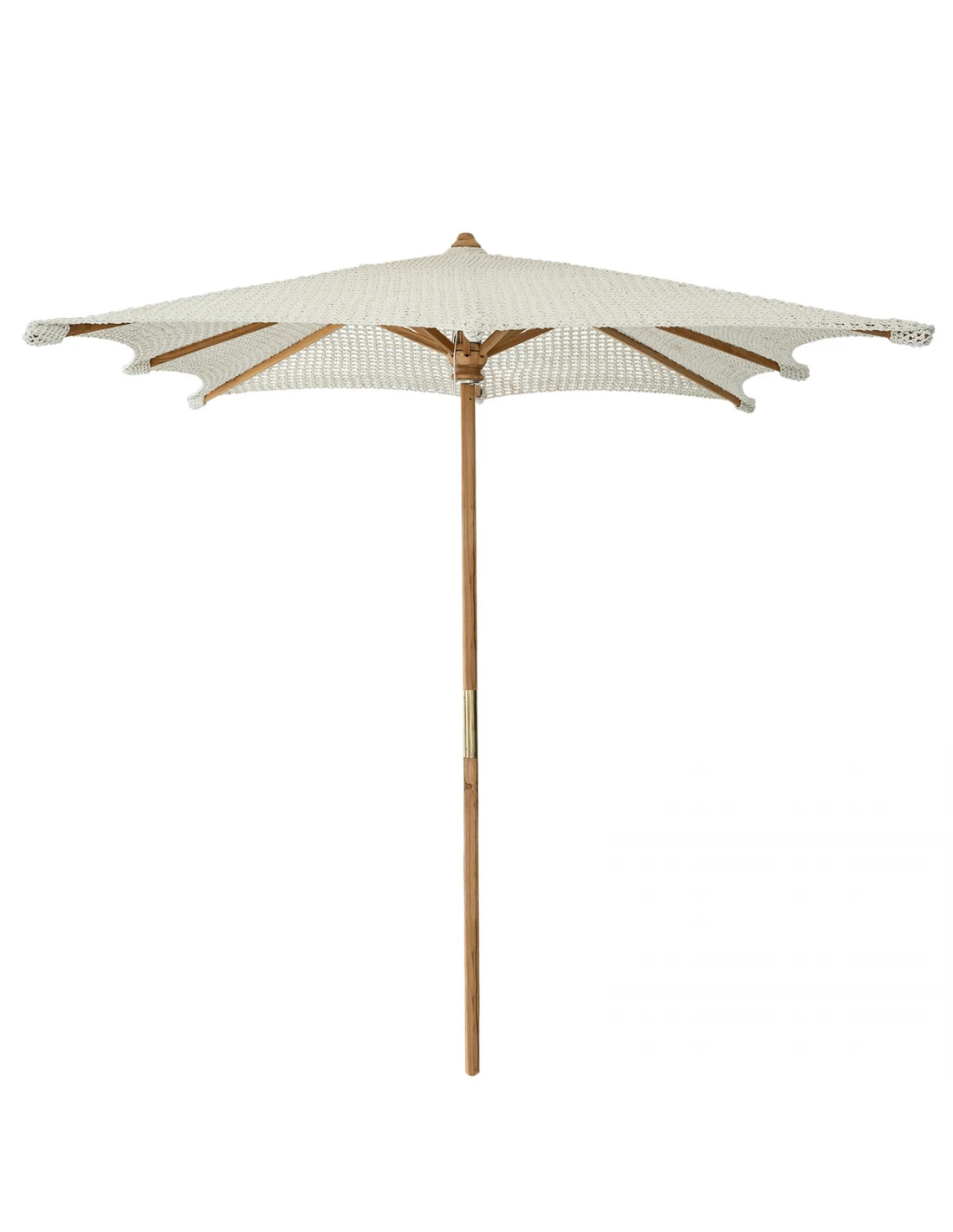 Umbrella Marsha 250x250cm macramé - teak white