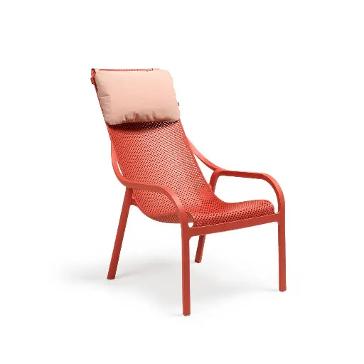 Cushion Net lounge chair red