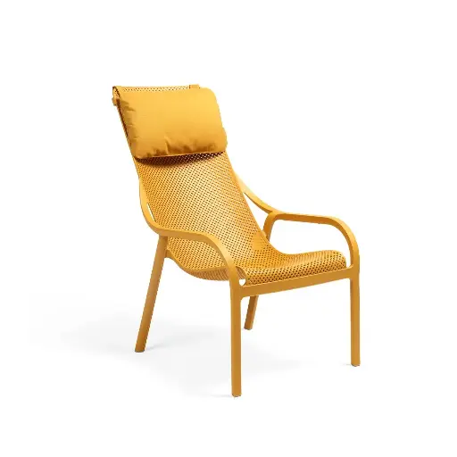 Cushion Net lounge chair yellow