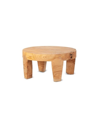 Side table RIVA natural teak round 60cm