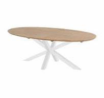 Outdoor dining table Stephanie Ovale white 240cm 