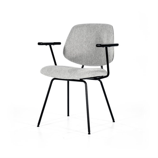 Dining chair Lynn with armrests grey