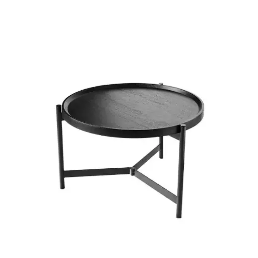 Coffee table Nevada Iron/mango round 70cm