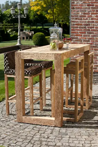 Outdoor bar table Carry 180x70x105 teak