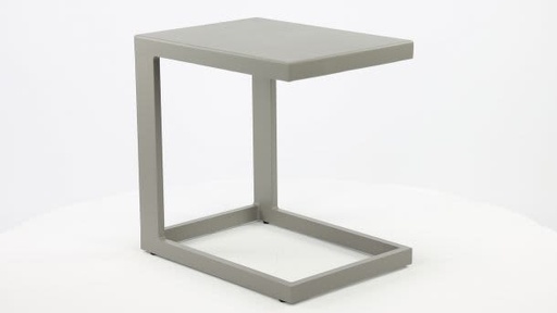 Outdoor side table Sion light grey alu