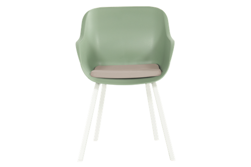 Outdoor chair Le Soleil element white legs/green